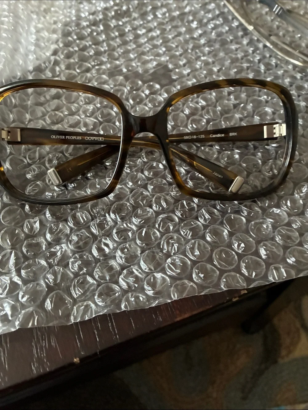 Oliver Peoples Women's Tortoiseshell Brown Square Optical Glasses